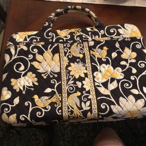 Vera Bradly Black & Yellow Laptop Bag